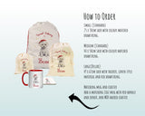 Personalised Bichon Frisé Large Christmas Sack - Red Drawstring Bag for Xmas Presents - Christmas Eve Bag Box Decoration for Dogs XS075