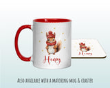 Personalised Christmas Sack - Santa Sack for Kids Presents Xmas Cute Santa Clause Design Stocking Christmas Eve Bag for Girls & Boys XS041