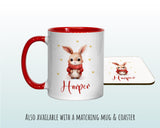 Personalised Christmas Sack - Santa Sack for Kids Presents Xmas Cute Bunny Design Stocking Christmas Eve Bag Box for Girls & Boys XS037