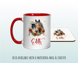 Personalised Christmas Sack - Santa Sack for Kids Presents Xmas Cute Horse Design Stocking Christmas Eve Bag Box for Girls & Boys XS059