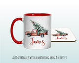 Personalised Christmas Sack - Santa Sack for Kids Presents Xmas Tree and Truck Design Stocking Christmas Eve Bag Box for Girls & Boys XS049