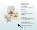 Personalised Christmas Sack - Santa Sack for Kids Presents Xmas Tree and Truck Design Stocking Christmas Eve Bag Box for Girls & Boys XS049