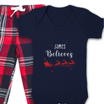 Personalised Santas Sleigh Xmas Pyjamas - Babygrow - PJ023
