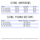Personalised Family Name Xmas Pyjamas - Babygrow - PJ029