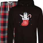 Personalised Penguin Stocking Xmas Pyjamas - Hoodie - PJ021