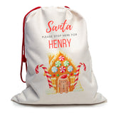 SUBLIMATION - Large Linen Santa Sack - 49 x 67cm