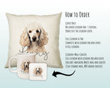 How to order the Poodle cushion - Cover Only, Full Cushion and Pad, or Cushion+Mug+Coaster