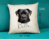 Cane Corso name cushion size guide - 40 x 40cm (16 x 16 inches)