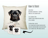 How to order the Cane Corso cushion - Cover Only, Full Cushion and Pad, or Cushion+Mug+Coaster