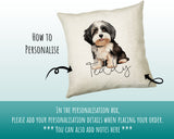 How to personalise the Havanese name cushion - add your dog's name in the personalisation box