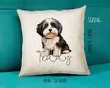 Havanese name cushion size guide - 40 x 40cm (16 x 16 inches)