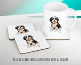 Personalised Havanese cushion with matching mug and coaster