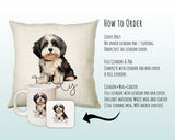 How to order the Havanese cushion - Cover Only, Full Cushion and Pad, or Cushion+Mug+Coaster