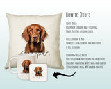 How to order the Irish Setter cushion - Cover Only, Full Cushion and Pad, or Cushion+Mug+Coaster