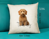 Goldendoodle name cushion size guide - 40 x 40cm (16 x 16 inches)