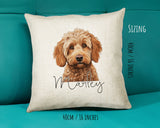 Cockapoo name cushion size guide - 40 x 40cm (16 x 16 inches)