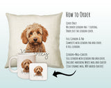 How to order the Cockapoo cushion - Cover Only, Full Cushion and Pad, or Cushion+Mug+Coaster