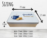 Tin sizing 195 x 125 x 50 mm