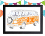 FATHERS DAY GIFT Personalised Word Art Gift Camper Gift Campervan Gifts Wall Art Wall Prints Wall Art Wall Decor Camping Touring Gift PG0063
