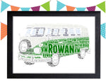 FATHERS DAY GIFT Personalised Word Art Gift Camper Gift Campervan Gifts Wall Art Wall Prints Wall Art Wall Decor Camping Touring Gift PG0063