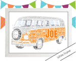FATHERS DAY GIFT Personalised Word Art Gift Camper Gift Campervan Gifts Wall Art Wall Prints Wall Art Wall Decor Camping Touring Gift PG0063