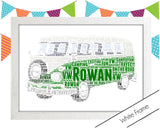 FATHERS DAY GIFT Personalised Word Art Gift Camper Gift Campervan Gifts Wall Art Wall Prints Wall Art Wall Decor Camping Touring Gift PG0063