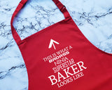 This Is What A Badass Baker Looks Like Apron Kitchen Chefs Baking BBQ For Baking Bakery Cake Maker Pastry Chef Mum Gift For Him Her AP0729