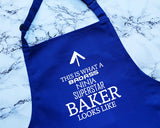 This Is What A Badass Baker Looks Like Apron Kitchen Chefs Baking BBQ For Baking Bakery Cake Maker Pastry Chef Mum Gift For Him Her AP0729