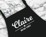 Personalised Head Chef Apron Custom Cooking Baking Apron Gifts For Him For Her For Husband For Wife Mens Womens Apron Mum Gifts Idea AP0004