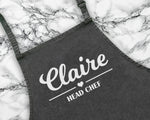 Personalised Head Chef Apron Custom Cooking Baking Apron Gifts For Him For Her For Husband For Wife Mens Womens Apron Mum Gifts Idea AP0004