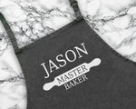 Personalised Master Baker Apron Custom Cooking Baking Rude Apron Gifts For Him For Dad For Husband Mens Apron Daddy Gift Idea AP0012