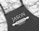 Personalised Master Baker Apron Custom Cooking Baking Rude Apron Gifts For Him For Dad For Husband Mens Apron Daddy Gift Idea AP0012