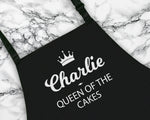 Personalised Gift Apron Queen of the Cakes Custom Cooking Baking Apron Gifts For Her For Mum Apron Gift Idea Mummy AP0018