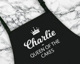 Personalised Gift Apron Queen of the Cakes Custom Cooking Baking Apron Gifts For Her For Mum Apron Gift Idea Mummy AP0018