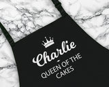 Personalised Gift Apron Queen of the Cakes Custom Cooking Baking Apron Gifts For Her For Mum Apron Gift Idea Mummy AP0018