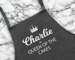 Personalised Gift Apron Queen of the Cakes Custom Cooking Baking Apron Gifts For Her For Mum Apron Gift Idea Mummy AP0018