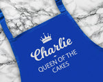 Personalised Gift Apron Queen of the Cakes Custom Cooking Baking Apron Gifts For Her For Mum Apron Gift Idea Mummy AP0018
