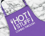 Hot Stuff Coming Through Chef Apron Custom Cooking Baking Apron Anniversary Gifts For Him For Dad For Husband Mens Apron Gift Idea AP0014