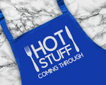 Hot Stuff Coming Through Chef Apron Custom Cooking Baking Apron Anniversary Gifts For Him For Dad For Husband Mens Apron Gift Idea AP0014