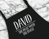 Personalised Host With The Roast Christmas Apron Gift For Mum Dad Brother Sister Husband Boyfriend Cooking Custom Apron Gift AP0833