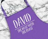 Personalised Host With The Roast Christmas Apron Gift For Mum Dad Brother Sister Husband Boyfriend Cooking Custom Apron Gift AP0833