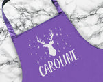 Personalised Reindeer Christmas Apron Gift For Mum Dad Brother Sister Husband Boyfriend Cooking Baking Custom Apron Christmas Gift