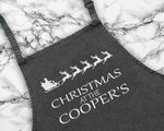 Personalised Santa Reindeer Christmas Apron Gift For Mum Dad Brother Sister Husband Boyfriend Cooking Baking Custom Apron Christmas Gift