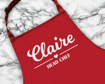 Personalised Head Chef Apron Custom Cooking Baking Apron Gifts For Him For Her For Husband For Wife Mens Womens Apron Mum Gifts Idea AP0004
