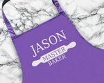 Personalised Master Baker Apron Custom Cooking Baking Rude Apron Gifts For Him For Dad For Husband Mens Apron Daddy Gift Idea AP0012