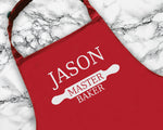 Personalised Master Baker Apron Custom Cooking Baking Rude Apron Gifts For Him For Dad For Husband Mens Apron Daddy Gift Idea AP0012