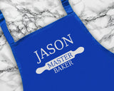Personalised Master Baker Apron Custom Cooking Baking Rude Apron Gifts For Him For Dad For Husband Mens Apron Daddy Gift Idea AP0012