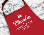 Personalised Gift Apron Queen of the Cakes Custom Cooking Baking Apron Gifts For Her For Mum Apron Gift Idea Mummy AP0018