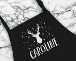 Personalised Reindeer Christmas Apron Gift For Mum Dad Brother Sister Husband Boyfriend Cooking Baking Custom Apron Christmas Gift
