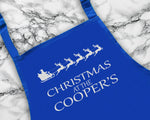 Personalised Santa Reindeer Christmas Apron Gift For Mum Dad Brother Sister Husband Boyfriend Cooking Baking Custom Apron Christmas Gift